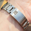 Omega Dynamic Automatic Day Date with Two Tone Silver and Blue Bullseye Dial in Stainless Steel on Bracelet 1969