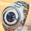 Omega Dynamic Automatic Day Date with Two Tone Silver and Blue Bullseye Dial in Stainless Steel on Bracelet 1969