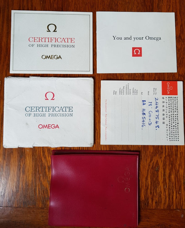 1966 Omega Constellation Date Automatic Chronometer Model 1685416 in 18ct Gold Case with Box and Papers