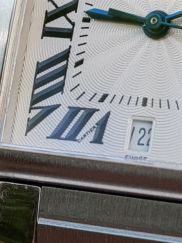 2003 Gent's Cartier Tank Française Automatic Date in Stainless Steel on Bracelet with Box Model 2302