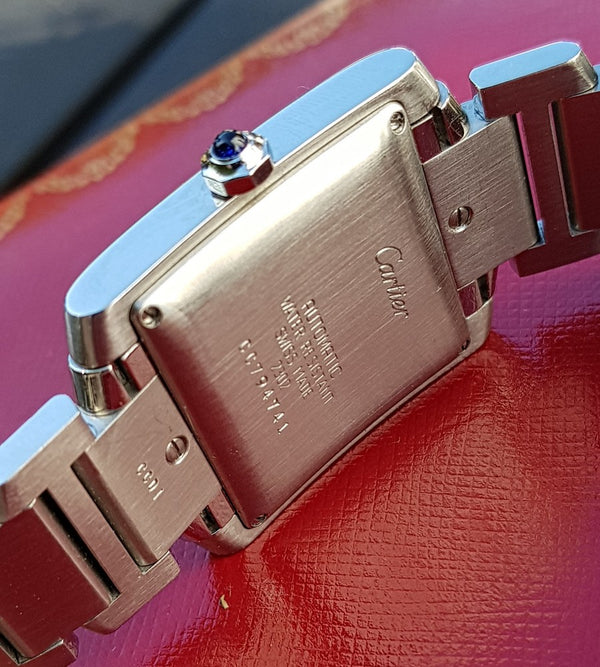 2003 Gent's Cartier Tank Française Automatic Date in Stainless Steel on Bracelet with Box Model 2302