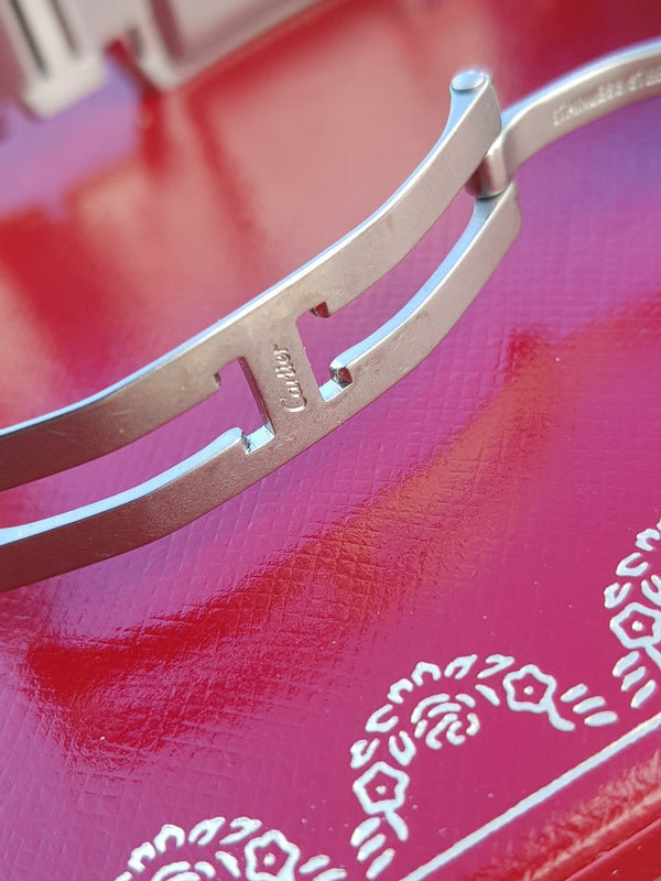 2003 Gent's Cartier Tank Française Automatic Date in Stainless Steel on Bracelet with Box Model 2302