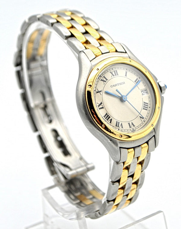 Cartier Panthere Cougar Quartz in 18ct Gold and Stainless Steel Circa 1990