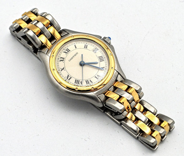 Cartier Panthere Cougar Quartz in 18ct Gold and Stainless Steel Circa 1990
