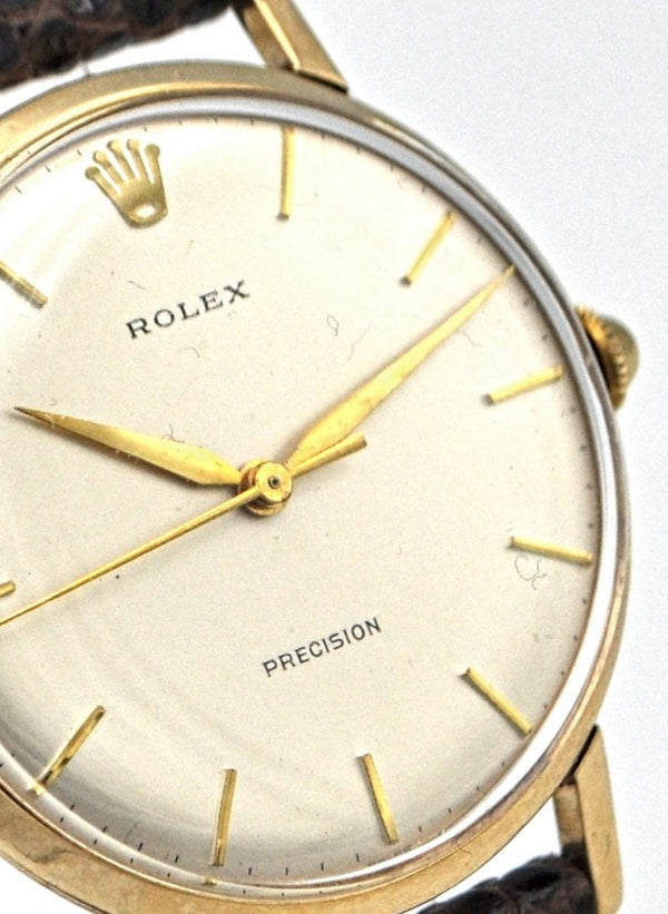 Rolex Precision with Long Lugs Model 12376 in 9ct Gold 1964