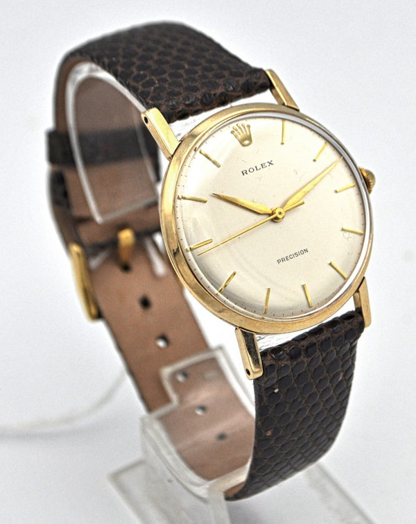 Rolex Precision with Long Lugs Model 12376 in 9ct Gold 1964