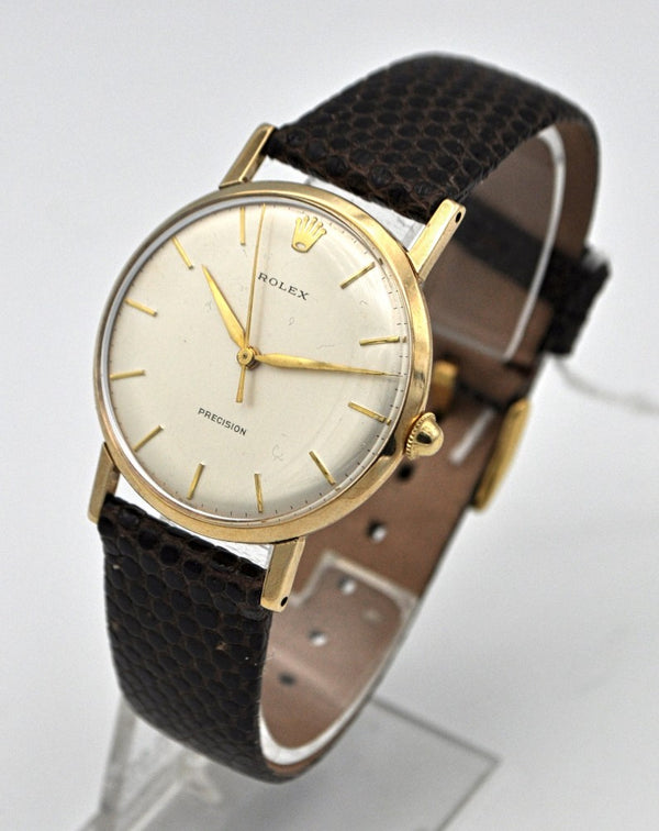 Rolex Precision with Long Lugs Model 12376 in 9ct Gold 1964