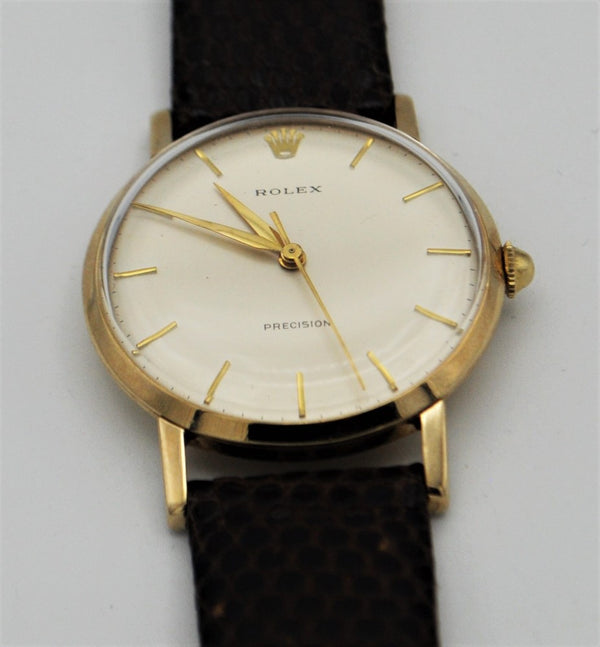 Rolex Precision with Long Lugs Model 12376 in 9ct Gold 1964