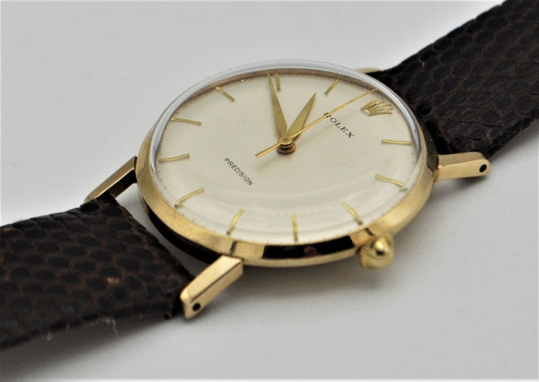 Rolex Precision with Long Lugs Model 12376 in 9ct Gold 1964