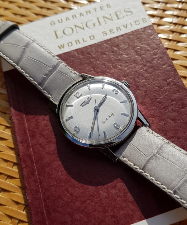 Longines Sport Chief Manual Wind in Stainless Steel Model 7272 Circa 1966