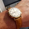 1963 Rare Omega Chronograph in 18ct Gold Model 101.010.63 with Omega Buckle and Box
