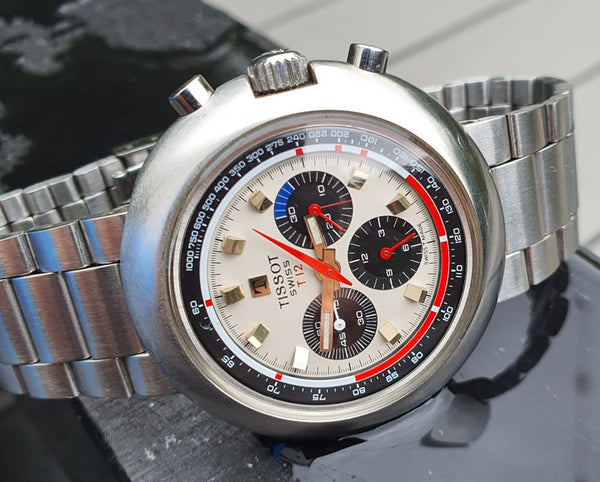 Tissot T12 Chronograph in Stainless Steel on Bracelet with Lemania 873 Circa 1970