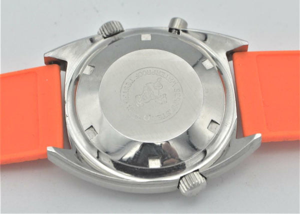 Omega Seamaster Chronostop Dive Style Watch with 24 Hour Inner Bezel Model 145.008 in Stainless Steel 1968