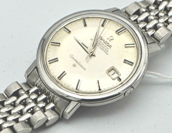 Omega Constellation Automatic Date 168.004 in Stainless Steel on Bracelet 1964