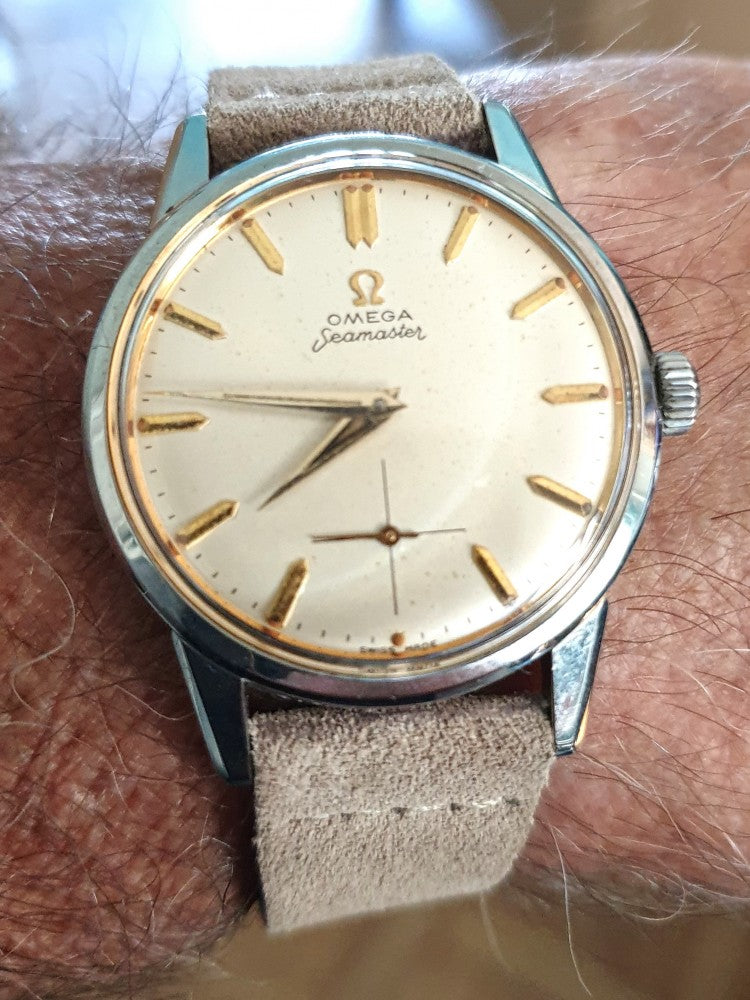 1961 Omega Seamaster All Original Manual Wind with Sub Seconds Model 14389 in Stainless Steel