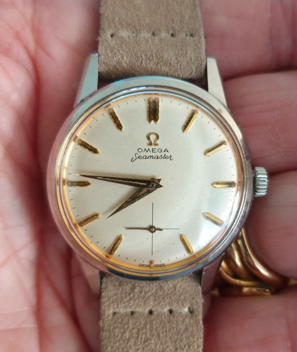 1961 Omega Seamaster All Original Manual Wind with Sub Seconds Model 14389 in Stainless Steel
