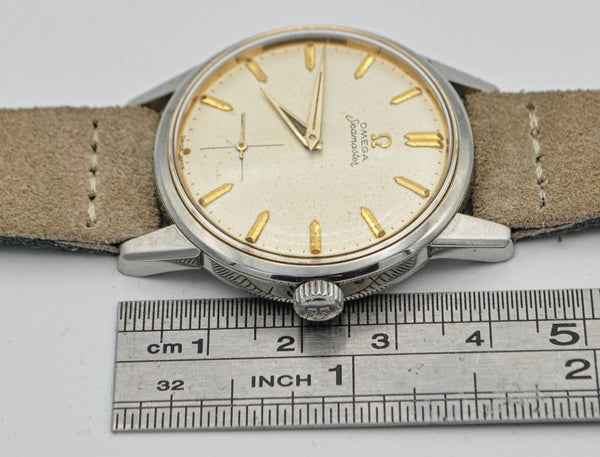1961 Omega Seamaster All Original Manual Wind with Sub Seconds Model 14389 in Stainless Steel