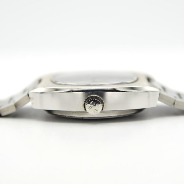 1970s NOS Zenith stainless steel Automatic Pilot Integrated Bracelet graphite dial