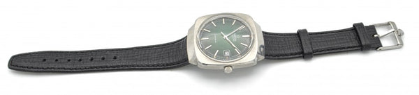 1978 Omega Geneve Automatic Date Model 166.0164 with Green Dial in Stainless Steel with Papers