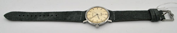 Omega Seamaster Automatic with Linen Dial in Stainless Steel with Omega Buckle and Box 1962