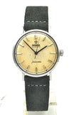 Omega Seamaster Automatic with Linen Dial in Stainless Steel with Omega Buckle and Box 1962