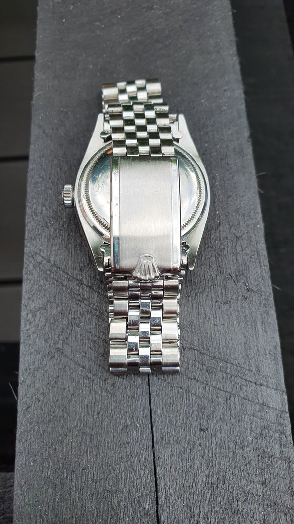 Rolex Oyster Perpetual Datejust in Stainless Steel on Jubilee Bracelet Model 6605 with Box and Papers Circa 1959