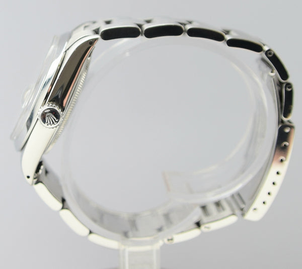 Rolex Oyster Perpetual Date with Satin Silver Dial in Stainless Steel Model 1500 Dated 1971