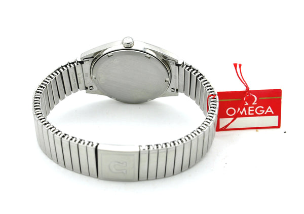 1969 Omega Geneve Date Model 136.041 Manual Wind with Rare Fixo-Flex Bracelet Original Box and Paperwork