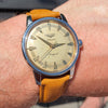 1957 Stunning Longines Conquest with Two Tone Dial Model 9000 in Stainless Steel