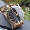 1956 Omega Seamaster Wristwatch Model 2759-2 with Original Black Dial in Gold-Capped Case