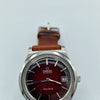 1972 Omega Genève Automatic Date in Stainless Steel Model 166.0168 with Original 'Fume Red' Dial