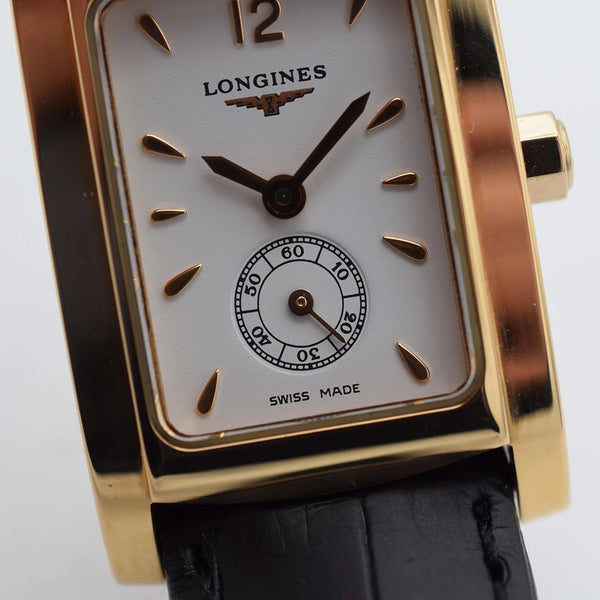 2005 Unworn Ladies Longines Dolce Vita in Solid 18ct Gold with Box and Papers