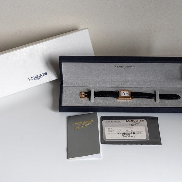 2005 Unworn Ladies Longines Dolce Vita in Solid 18ct Gold with Box and Papers