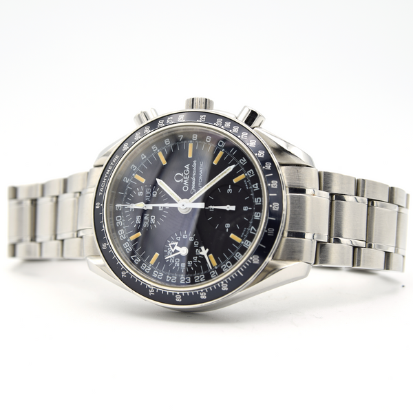 1995 Omega Speedmaster Automatic Day Date Model 352.5000 in Stainless Steel on Bracelet + Box and Card