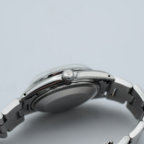 1980-81 Rolex Oyster Perpetual Date Model 15000 in Stainless Steel on Bracelet with Champagne Dial