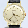 1958 Longines Solid 9ct Gold Dress Watch with Mixed Baton and Arabic Numerals Model 7089 Cal 19.4s