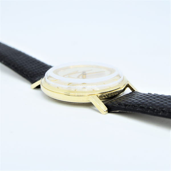 1958 Longines Solid 9ct Gold Dress Watch with Mixed Baton and Arabic Numerals Model 7089 Cal 19.4s