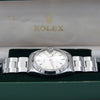 1963 Rolex Oyster Date Precision Classic Model 6694 with Stunning Silver Dial and Chrome Markers in Stainless Steel on Riveted Oyster Bracelet with Box