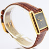1970s Cartier Ladies Tank Mechanical Manual Wind with Black Onyx-Type Dial
