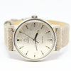 1969 Omega Geneve with Rare Silvered Bark Effect Dial Model 135.070 Manual Wind in Stainless Steel