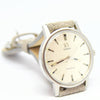 1969 Omega Geneve with Rare Silvered Bark Effect Dial Model 135.070 Manual Wind in Stainless Steel