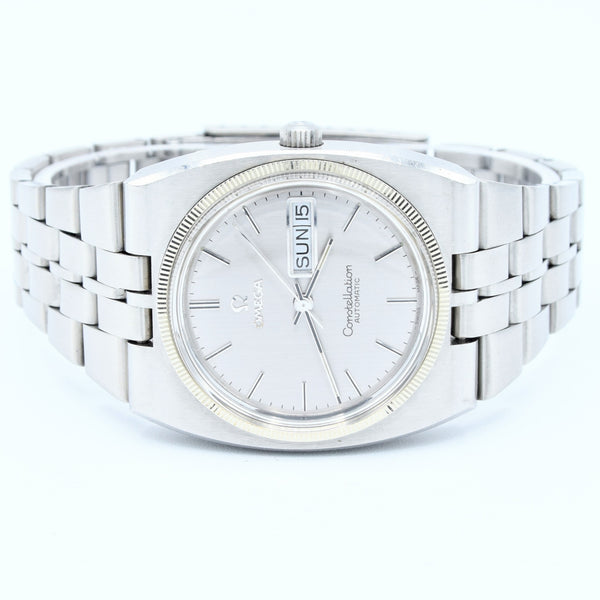 1972 Omega Constellation Automatic Day/Date Model 166.0252 with White Gold Bezel