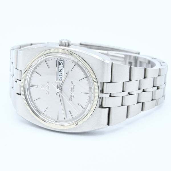 1972 Omega Constellation Automatic Day/Date Model 166.0252 with White Gold Bezel