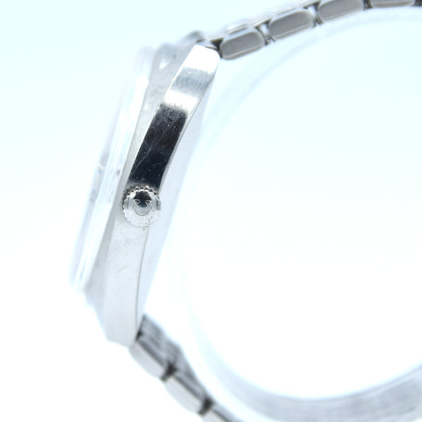 1969 Omega Seamaster Cosmic Day/Date Model 166.036 in Stainless Steel Monocoque Case on Beads of Rice Bracelet