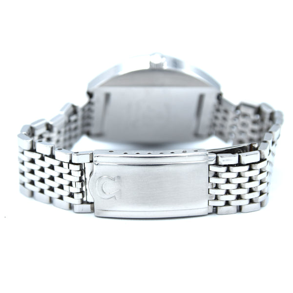 1969 Omega Seamaster Cosmic Day/Date Model 166.036 in Stainless Steel Monocoque Case on Beads of Rice Bracelet