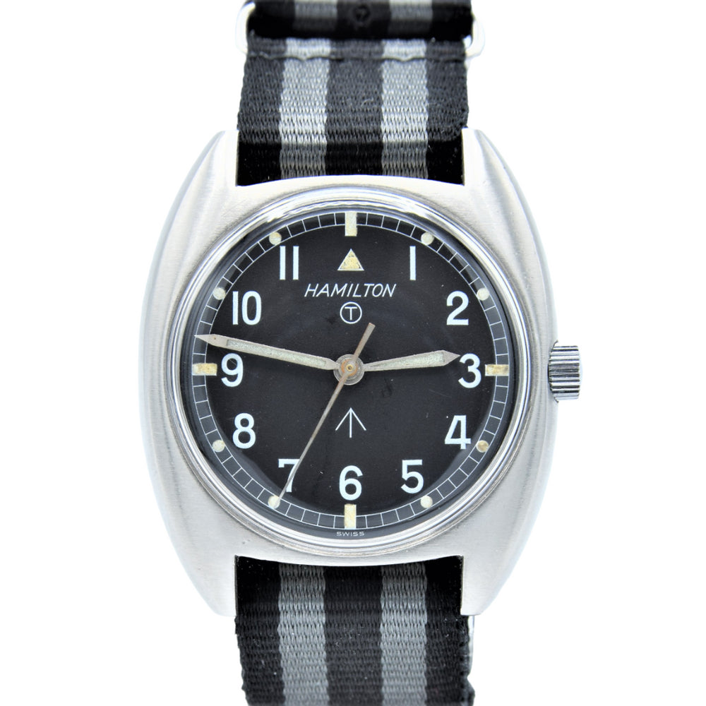 1975 Hamilton 6BB-6645-99 Mechanical British Military Issue Wristwatch with Hacking Seconds