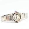 1980s Ladies Cartier Santos Octagonal Classic Automatic in Stainless Steel on Bracelet with Box, Papers and Service History