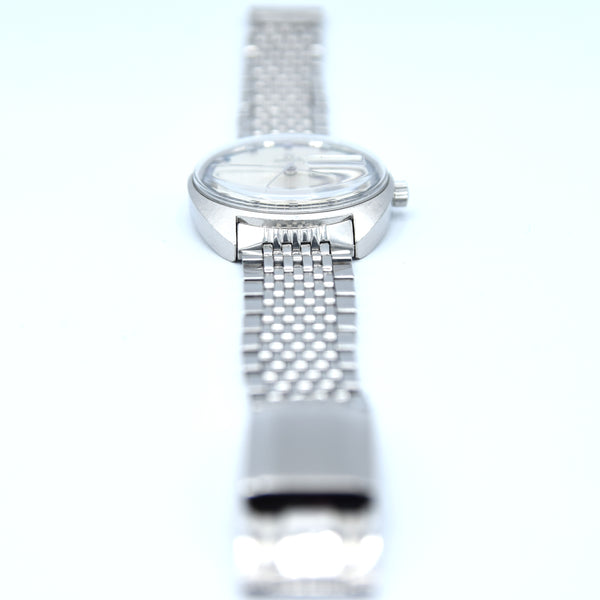 1969 Omega Seamaster Cosmic Day/Date Model 166.036 in Stainless Steel Monocoque Case on Beads of Rice Bracelet