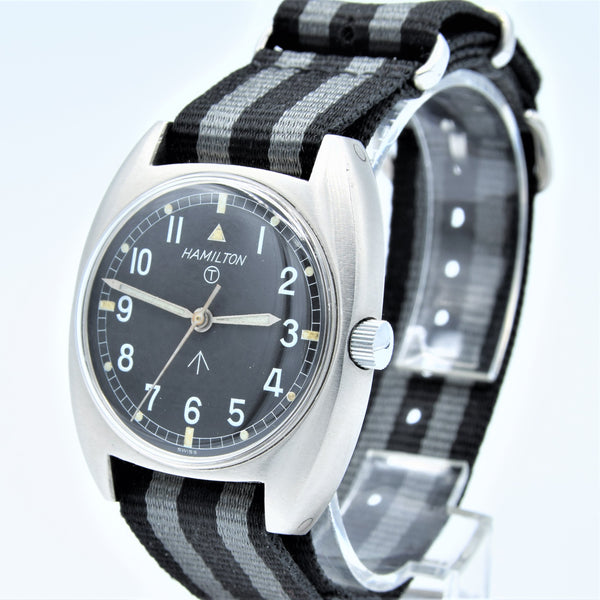 1975 Hamilton 6BB-6645-99 Mechanical British Military Issue Wristwatch with Hacking Seconds