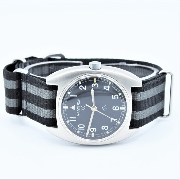 1975 Hamilton 6BB-6645-99 Mechanical British Military Issue Wristwatch with Hacking Seconds